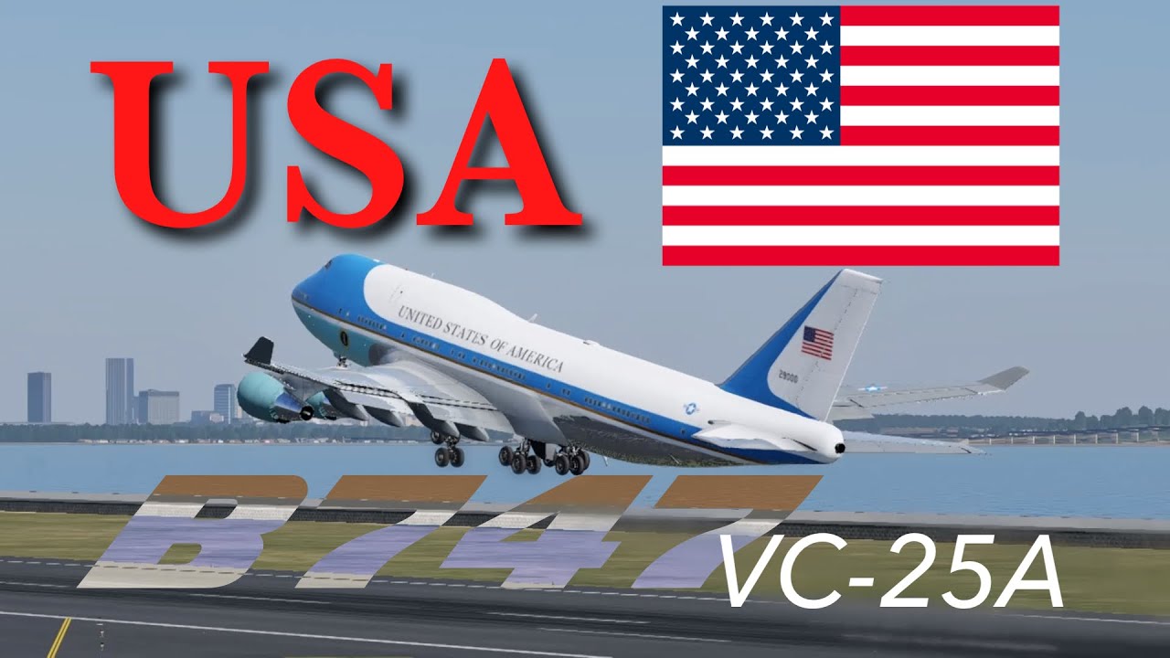 【FREE MOD】B747-400 Sparky747 USA government jet VC-25A