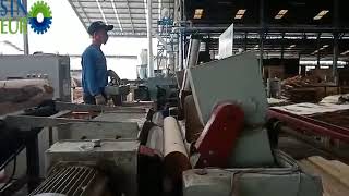 Auto veneer peeling line 4ft wood peeling machine for making plywood rotary spindleless core veneer