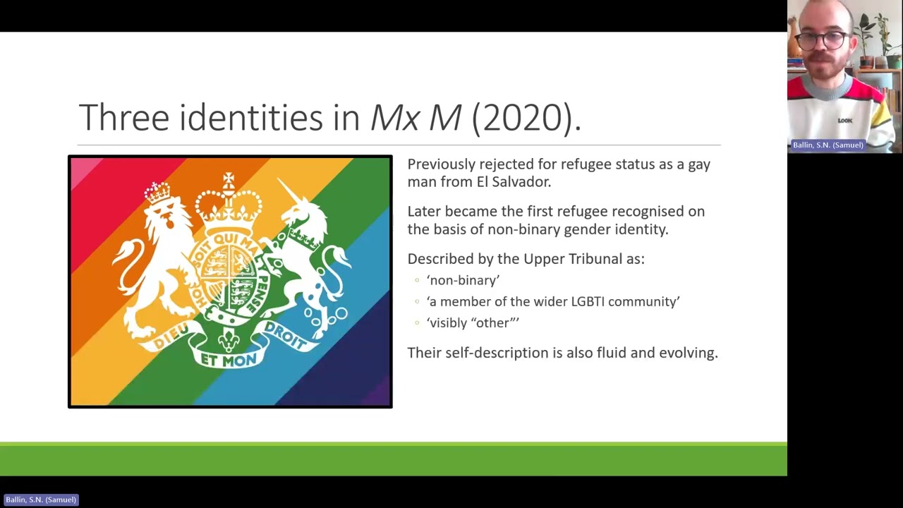 1  Samuel Ballin   Non-binary gender and Refugee Convention