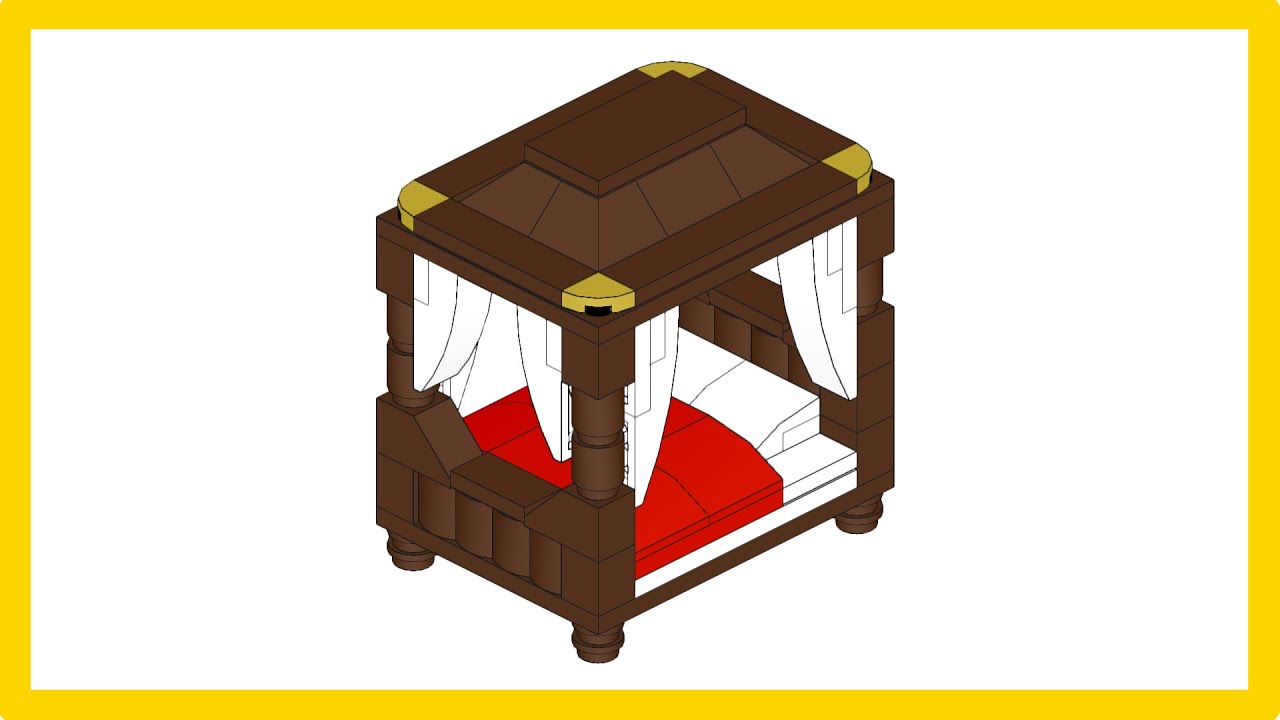 Lego Medieval King Bed Instruction - YouTube