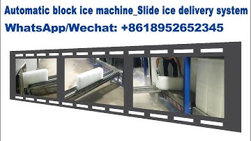Block Ice Machine with slide ice delivery system