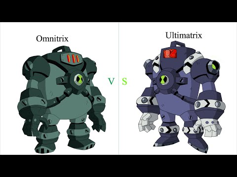 Omnitrix vs Ultimatrix side by side comparison All Parts