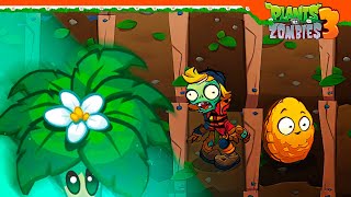 🌻 NEW PLANT PALM UMBRELLA AND ZOMBIES ON BUNCHES 🧟 Plants vs Zombies 3 (Plants vs Zombies 3)