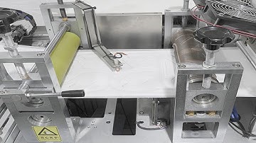 N95 face masks making line automatic folding respirator equipment demo