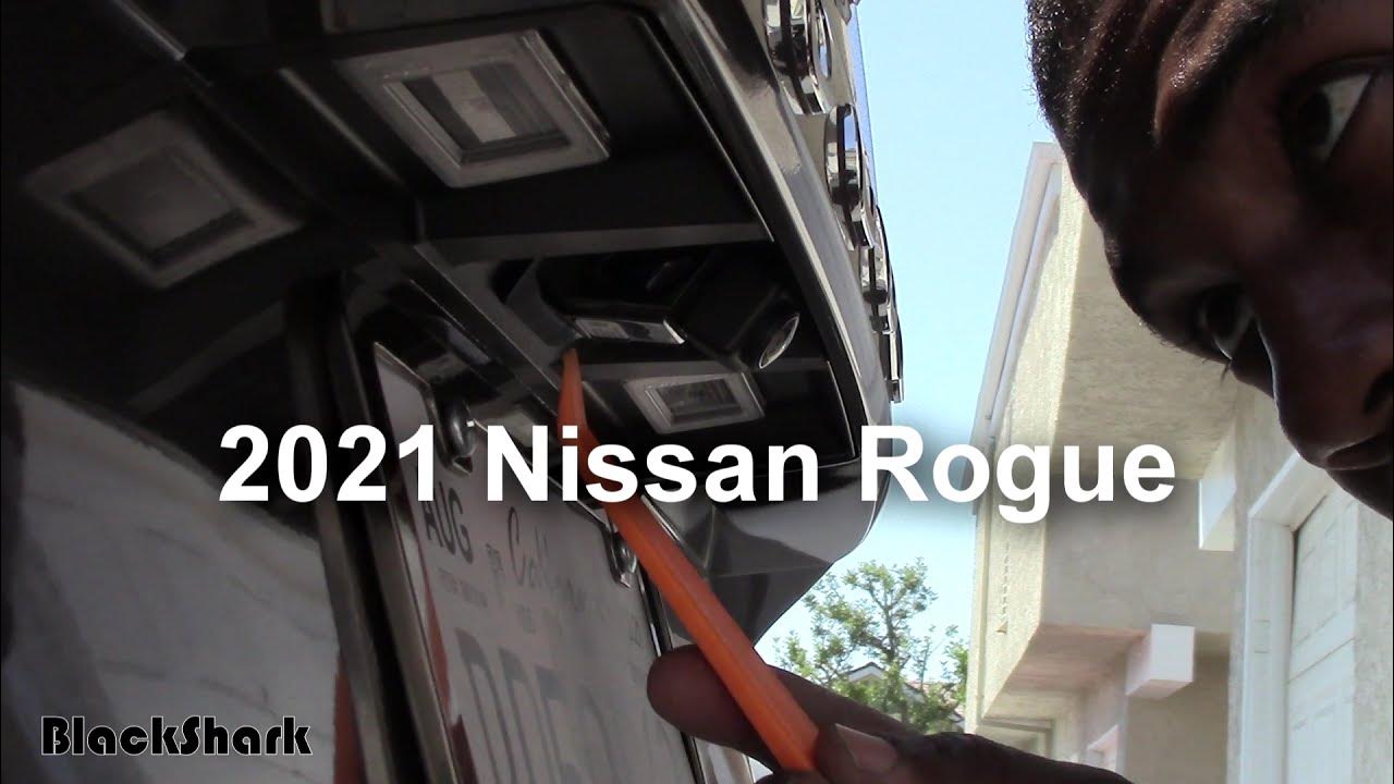 How to change license plate light on 2021+ Nissan Rogue YouTube