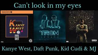 Can't look in my eyes Kanye West (Complete Version) ft. Kid Cudi \& Michael Jackson - Unreleased