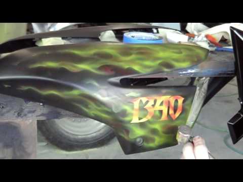 Custom Airbrushed Paint - Making of the Grim Reape...