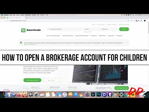 How To Open A Brokerage Account For A Child! (UTMA/UGMA)