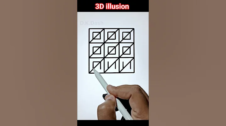 Easy and unique 4D illusion drawing @MRINDIANHACKER #3d #3dart #illusion #drawing