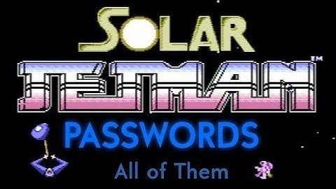 Solar Jetman ※ Cracking Videogame Passwords S1e8