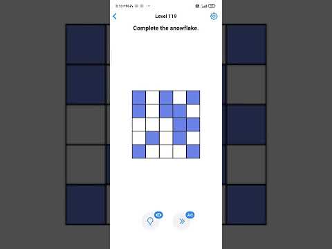 EASY GAME – BRAIN TEST LEVEL 119 COMPLETE THE SNOWFLAKE