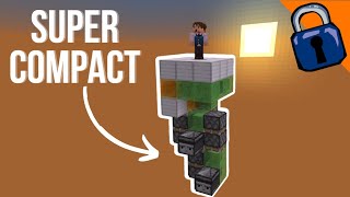 THE BEST 3x3 elevator for minecraft bedrock 1.20 ( tutorial )