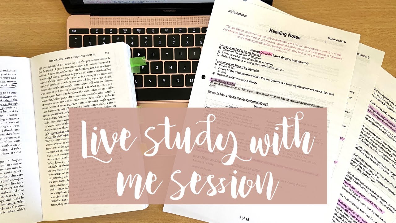 LIVE STUDY WITH ME | 2 HOURS | NO MUSIC - YouTube