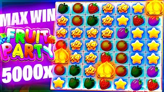 Hitting MAX WIN on FRUIT PARTY??!!