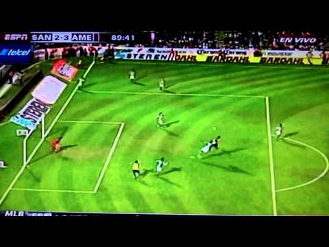 AMERICA vs SANTOS - Golazo De Angel Reyna - 05/03/11