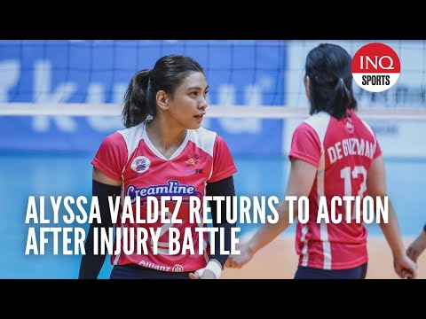 Alyssa Valdez returns to action after injury battle