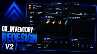FiveM Ox-Inventory Redesign V2 Script 🎒 IN-GAME Design Creator , + 12 Themes & Much More