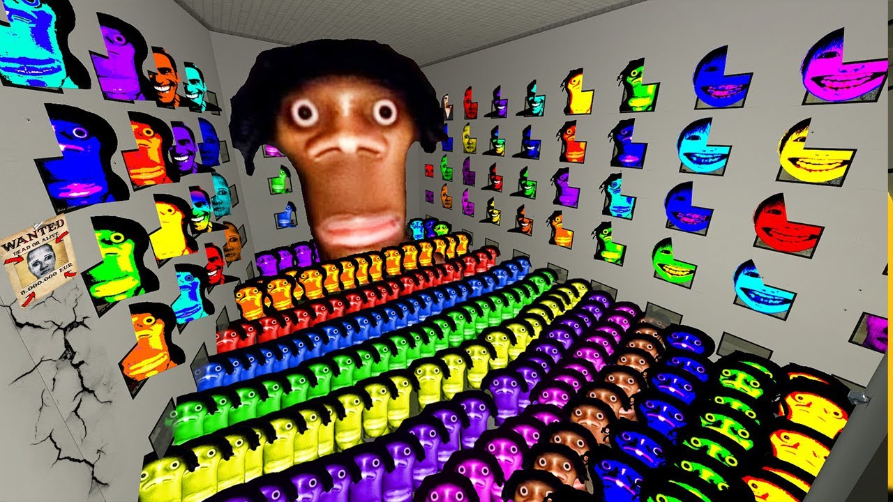 ALL RAINBOW AUGHHH VS OBUNGA AND BIG ROSALIA BIG BOSS. Too Much Ultimate Nextbotsin in Garry's Mod