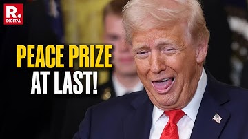 Nobel Peace Prize Aspirant Donald Trump Finally Honoured With A Peace Award | Trump Peace Prize