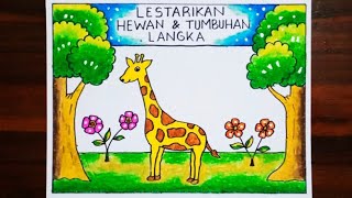 Poster Pelestarian hewan dan tumbuhan yang mudah - Poster hewan dan tumbuhan