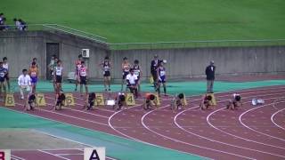 20161010静岡中部陸協記録会男子100m25組