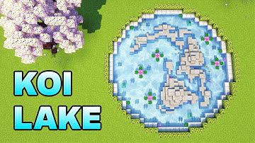 How To Build A Koi Lake | Minecraft Tutorial