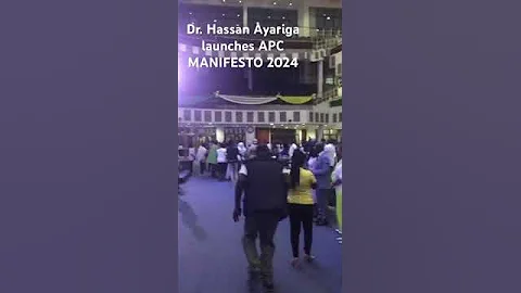 Dr. Hassan Ayariga launched APC manifesto 2024