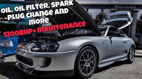 1200bhp MKIV Supra update: Oil, filter and spark plug change