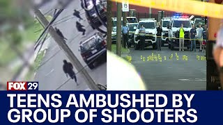 Surveillance video shows deadly ambush shooting of Philadelphia teens