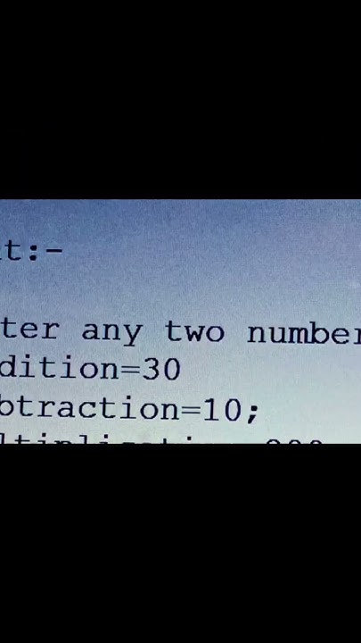 Demo program in C++ language #C++ Programming Language #shorts #coding ...