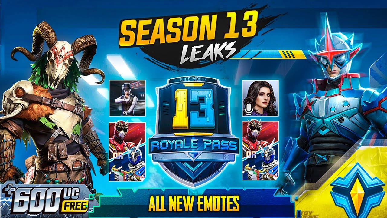 🔥ROYAL PASS SEASON 13 LEAKS EMOTES AND MORE ( PUBG MOBILE )