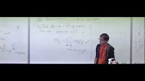 Lie algebras and their representations 14