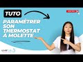 Paramtrage thermostat blanc  molette