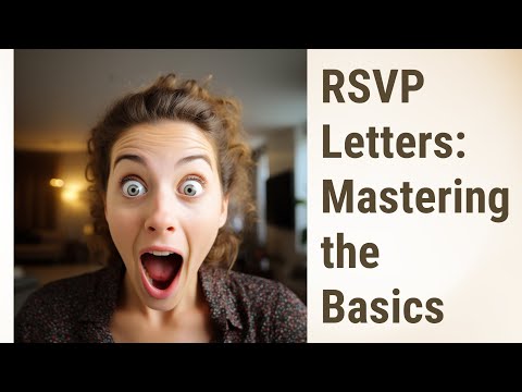 Write Perfect RSVP Letters Every Time