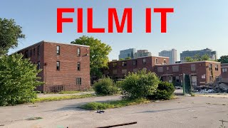 FILM IT : Abandoned Perkins Homes Projects in Baltimore + Adult Theater Turned into Supermarket