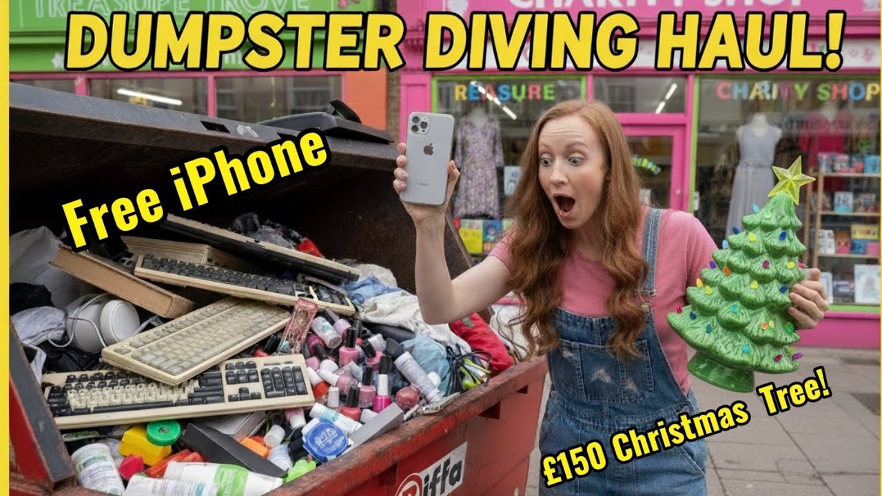 РЕЙТИНГ В МУСОРНОМ КОНТЕЙНЕРЕ 💰 БЕСПЛАТНЫЙ iPhone и винтажная рождественская елка в благотворител...