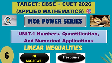 Unit–1 Complete |MCQ Practice | ML Aggarwal| 12th | CUET/CBSE Special #class12 #appliedmathematics