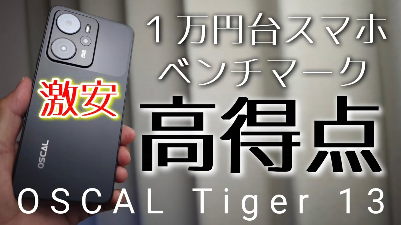 1万円台で5G対応そしてこの点数はすごいぞ【OSCAL TIGER 13】Antutu