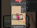 Pop Out 😯 masking effect - photoshop tutorial | Photoshop tutorial for beginners #photoshop #shorts