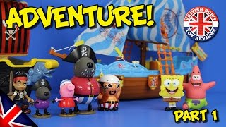 Spongebob Squarepants Toy Adventure - Pirate Ship Episode - Pirate Bay Story