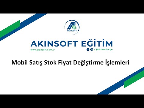 Mobil Satış Stok Fiyat Değiştirme İşlemleri