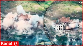 The Ukrainian army destroyed the houses of Russian soldiers with US and Swedish weapons