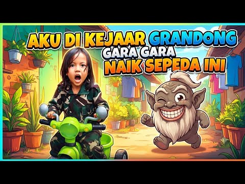 AKU DI KEJAR GRANDONG gara gara naik sepeda ini ‼️DRAMA ANAK LUCU