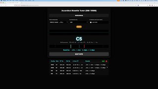 Demonstration of my free Open-Source Accordion Musette Tuner (MM/MMM) screenshot 2