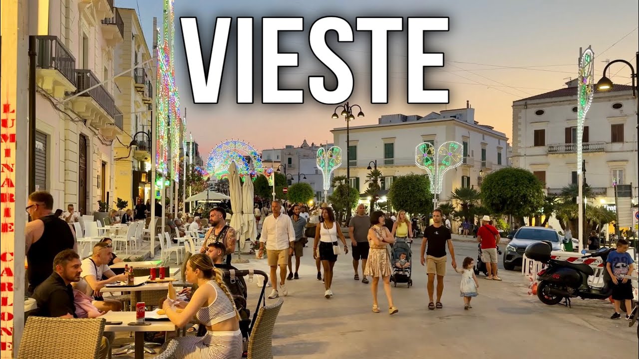 VIESTE, Italy Walking Tour 4k Discover Vieste in 4k Walk 4K60 june 2025