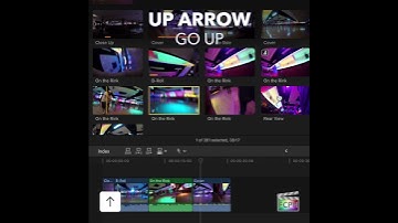 Final Cut Pro Shortcut | Up Arrow | Up