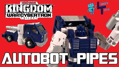 Transformers Kingdom Deluxe Class Autobot Pipes Review