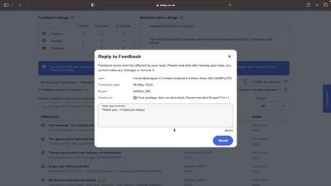 How to Reply to Feedback on Ebay
