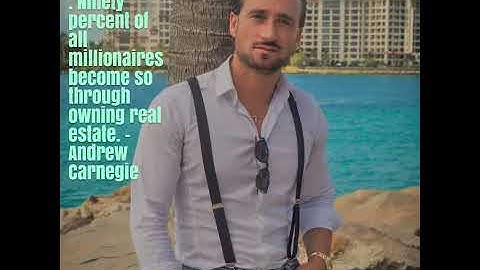 . Ninety percent of all millionaires become so through owning real estate. – Andrew Carnegie
