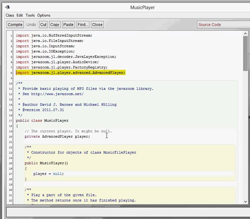 BlueJ Chapter 4 Part 4 External and Internal of music organizer v2 ...